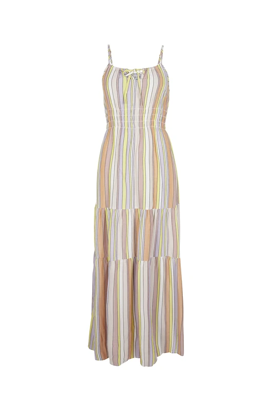 O'NEILL QUORRA Maxi Dress Casual Dress, 32021 Multi Stripe, Regular for Women, 32021 Multi Stripe, XS/S
