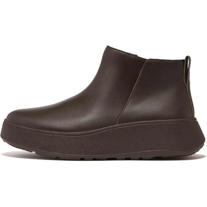 Fitflop F-Mode Leather Platform Zip Ankle Boot
