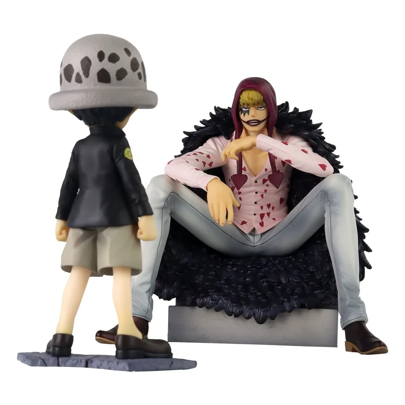 MEGAHOUSE ONE Piece - Corazon & Law - Statue Excellent Model Li. Ed. P.O.P. 17cm