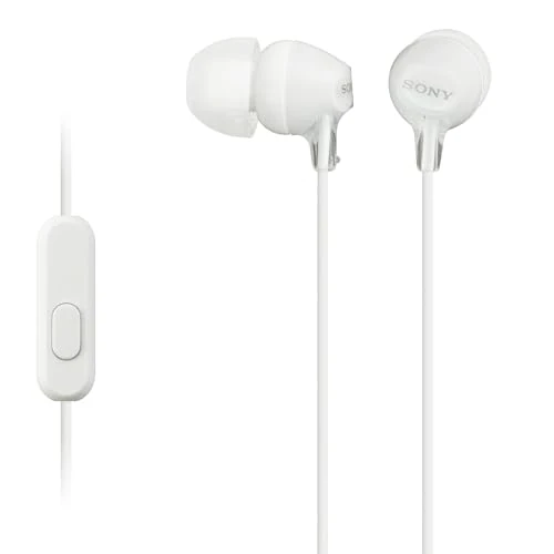 Sony MDR-EX15AP Earphones with Smartphone Mic and Control (Renewed)