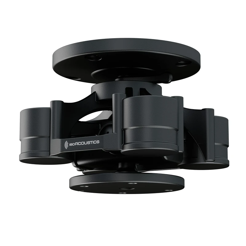 IsoAcoustics V120 Mount | Insulated Ceiling and Wall Mount for Studio Monitors | Black - Image 1
