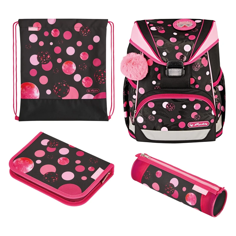 Herlitz Ultralight Plus Cats & Dots School Bag, Cats & Dots, Kindergepäck, School Bag