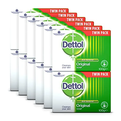 Dettol Anti-Bacterial Original Soap 2 x 100 g - Pack of 2 (Total 4 Bars)