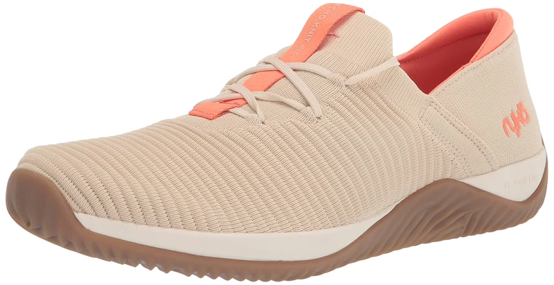 Ryka Women's Echo Knit Fit Sneaker, Almond Beige, 5.5 UK