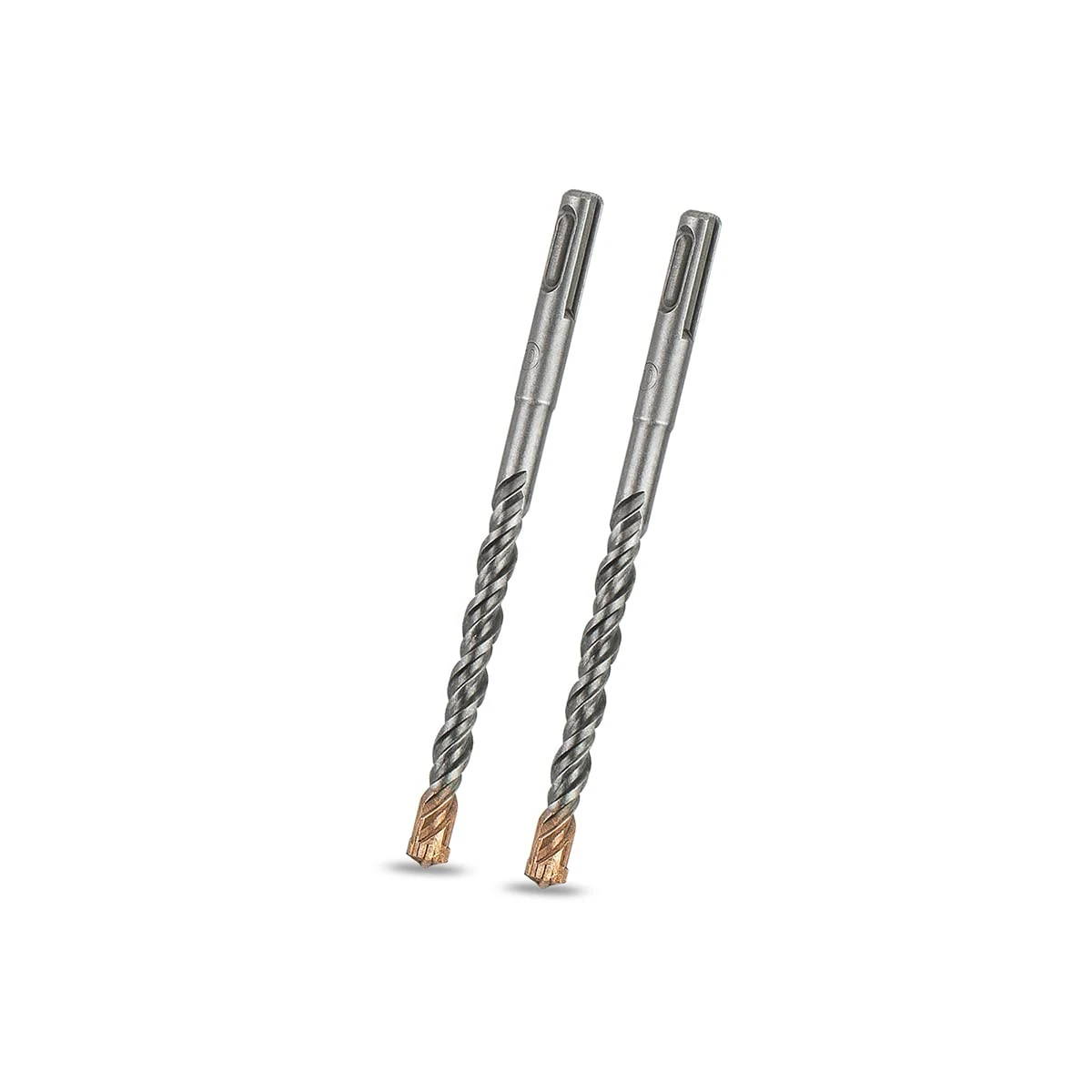 Meccion SDS Plus Hammer Drill Bits 10mm x 160mm x 2pcs, Professional Tungsten Cross Tip Rotary Impact Drill bit for Masonry, Brick, Concrete-10mm x 160mm x 2