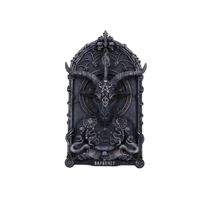 Nemesis Now Baphomet's Invocation Wall Plaque, Black, 30.5cm