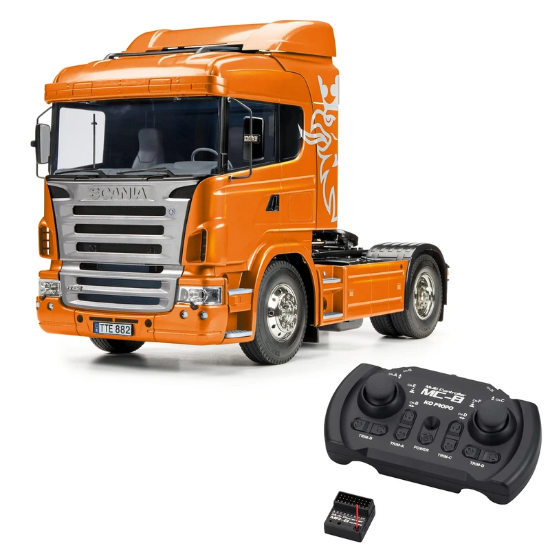 Tamiya 56338 1:14 Scania R470 Orange RC Truck Bundle