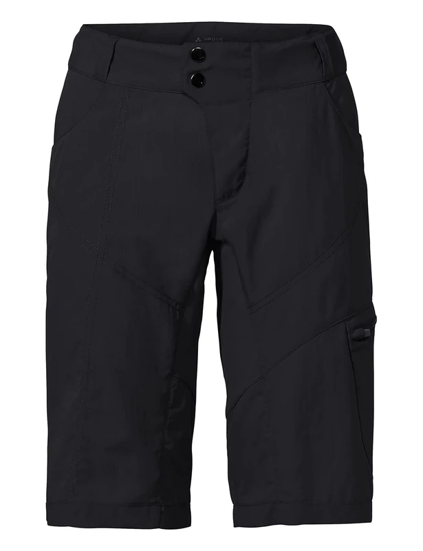 VAUDE Women's Tamaro Shorts II - Cycling Shorts for Women - Includes Removable Inner Shorts - Breathable Bike Shorts Black