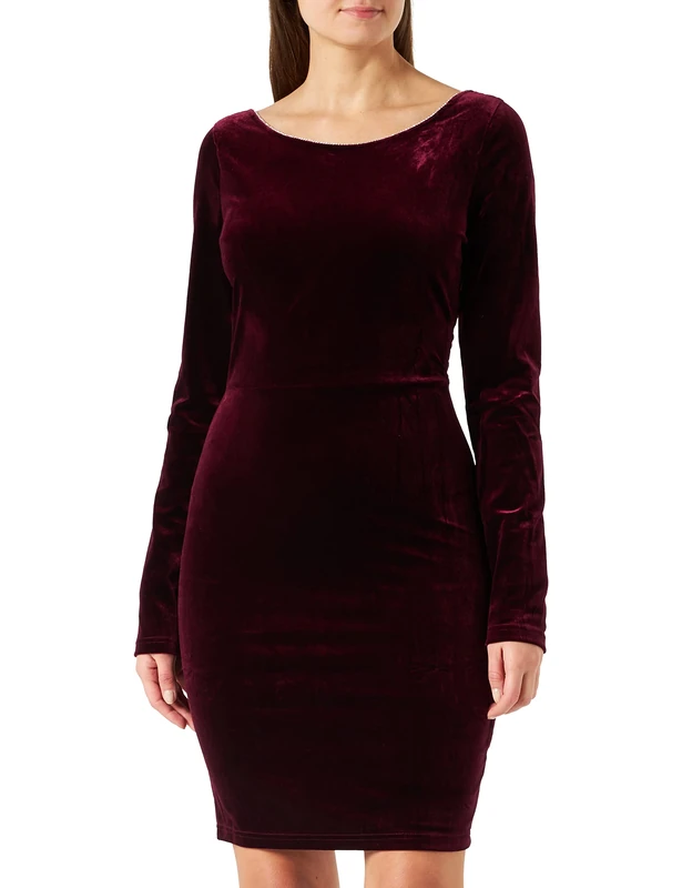 faina Women's Evening Dress, Dark Cherry, XS