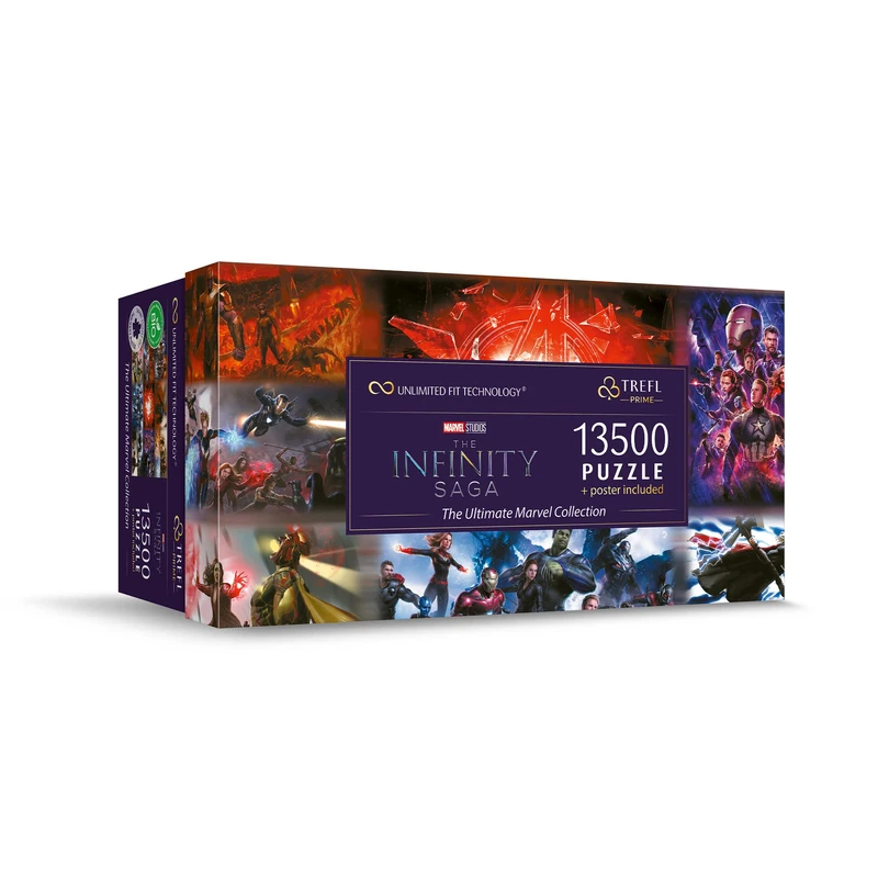 Trefl 81024 Jigsaw Puzzle 13500 Pieces, Large Puzzle, Thickest Cardboard, Organic, EKO, Collage with Superheroes, Entertainment for Adults and Children from 12 Years, Marvel, The Ultimate Marvel