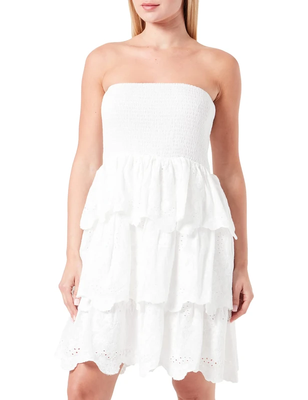 DreiMaster Women's Summer Dress, White, S