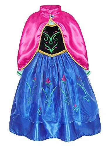 Berich Princess Dress up for Girls Fancy Dress Kids Costume Halloween Outfit Christmas Gifts World Book Day Costumes