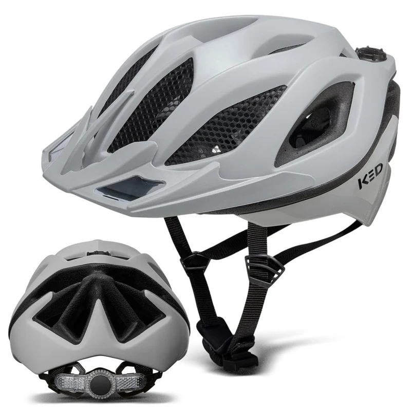 KED Spiri II Trend, Unisex bicycle helmet, Grey Matt, 52-58 cm - 11103367674 - Image 1
