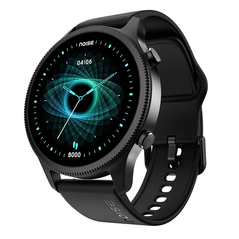 Noise Halo Premium Metallic Smartwatch, 1.43" AMOLED Display, 7 Day Battery, BT Calling (Make/Answer), Smart Gesture Control, 100+ Sport Modes, NoiseFit App Supprt, 1 Year Warranty (Jet Black)