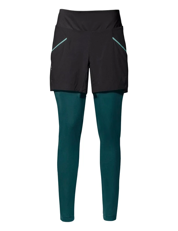 VAUDE Women's Crana ZO Zip-Off Trousers for Hiking and Biking, Dirt- and Water-Repellent Black