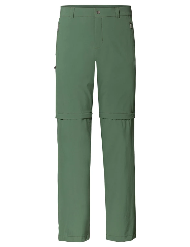 VAUDE Farley Men's Hiking Trousers Stretch Zip-Off Pants II, Green, Size 54, Water-Repellent Men's Hiking Trousers, Zip-Off, Breathable Trekking Trousers with Waistband, Comfortable and Quick-Drying