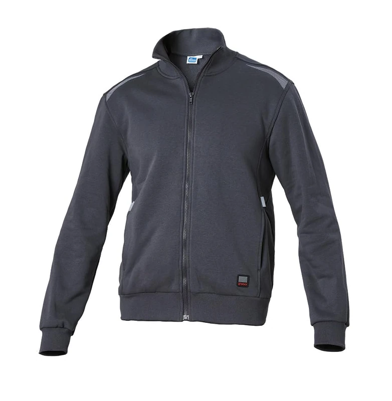 siggi Task 2 Long Zip Sweatshirt, Grey, XX-Large - Image 1