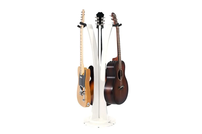 Ruach GS-1 Triple Acoustic/Electric Guitar Stand - White
