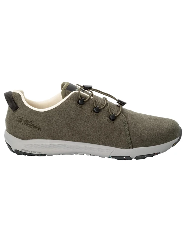 Jack Wolfskin Men's Spirit Wool Low M Trainers, Island Moss, 45 EU