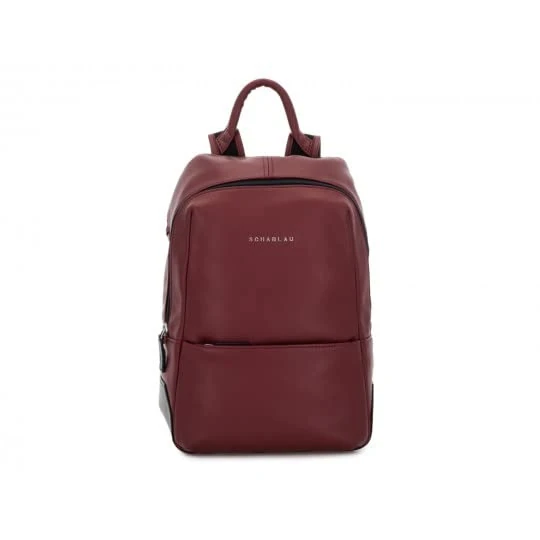 Scharlau KM4 BA03-L02BU Bordeaux Leather Small Backpack, bordeaux, 25 x 34 x 9 cm, Business