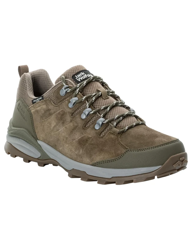 Jack Wolfskin Men's Refugio Texapore Low M Walking Shoe, Cold Coffee, 6.5 UK
