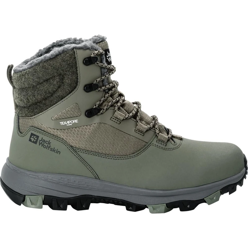 Jack Wolfskin Men's Everquest Texapore High M Winter Boots, Dusty Olive, 42 EU, Dusty Olive, 9 UK - Image 1
