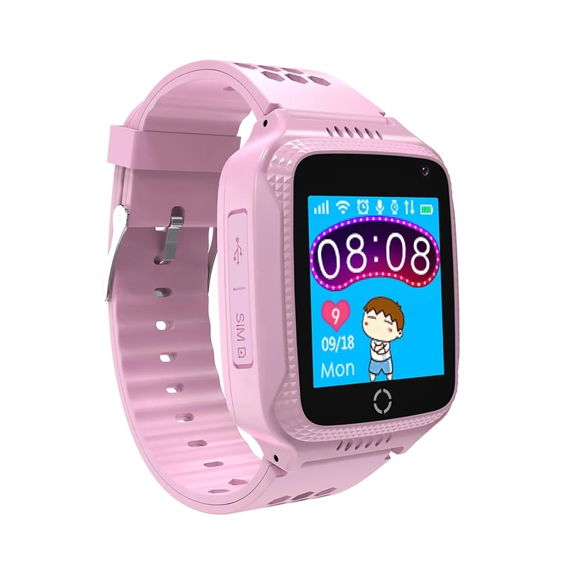CELLY Kidswatch - Waterproof Phone Watch for Children - 4G, Calls, Messages, School Mode, SOS Function, GPS, Camera and Pedometer - 2 Year Warranty (Pink) - Image 1