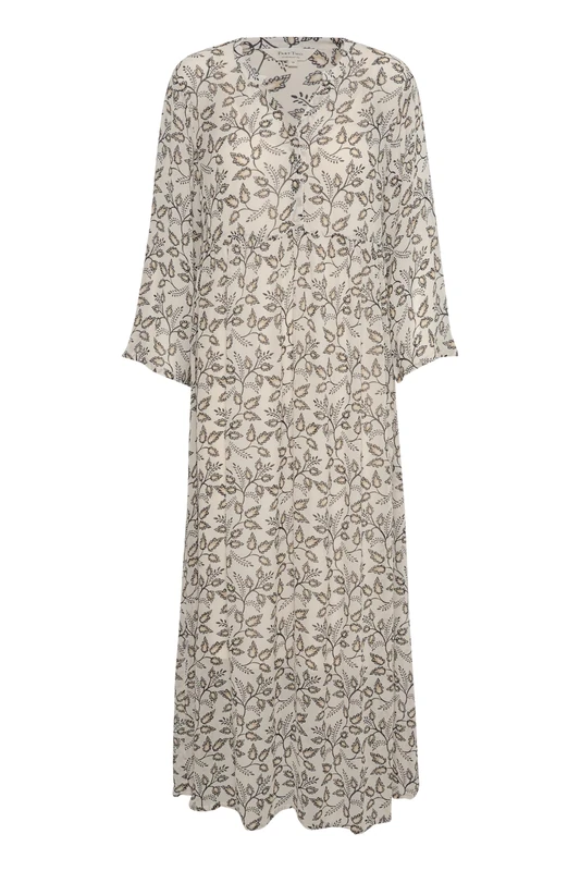 Part Two Women's Polonia Dress Casual, Black Craft Leaf, UK 4