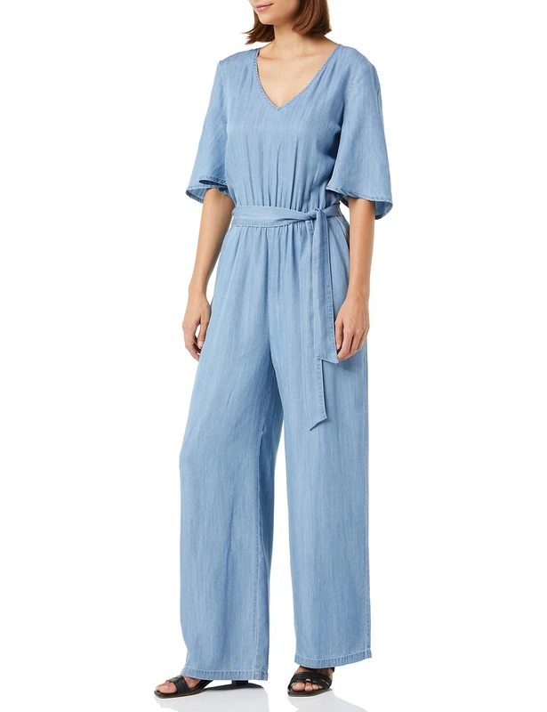 PART TWO Women's Adrienne Jumpsuit Jumpsuit, Light Blue Denim, 40