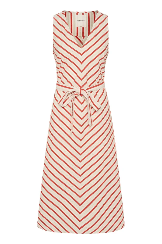 PART TWO Women's Astra Casual Dress, Grenadine Stripe, 40