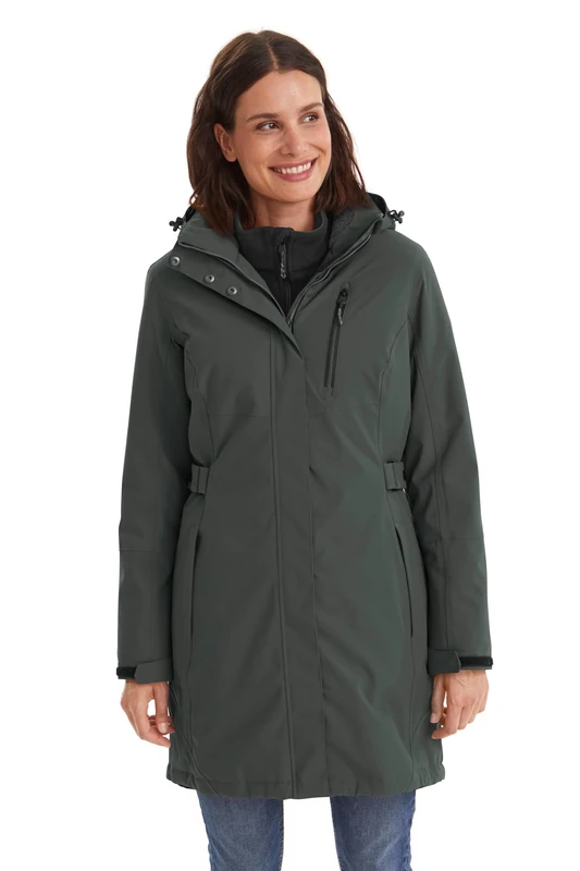 Killtec Women's Kow 165 Wmn Prk Functional Parka with Zip-Off Hood