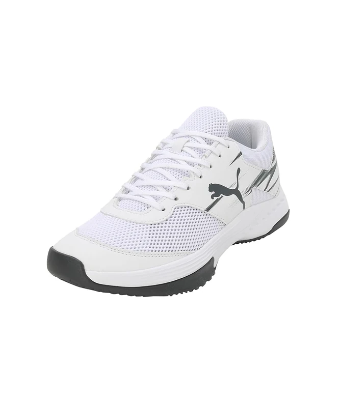 Puma Unisex Adults Varion Ii Indoor Court Shoes, Puma White-Shadow Gray, 6 UK