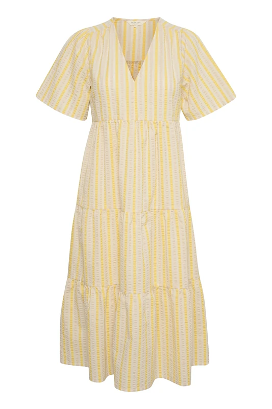PART TWO Women's Pam Casual Dress, Lemon Drop Stripe, 42