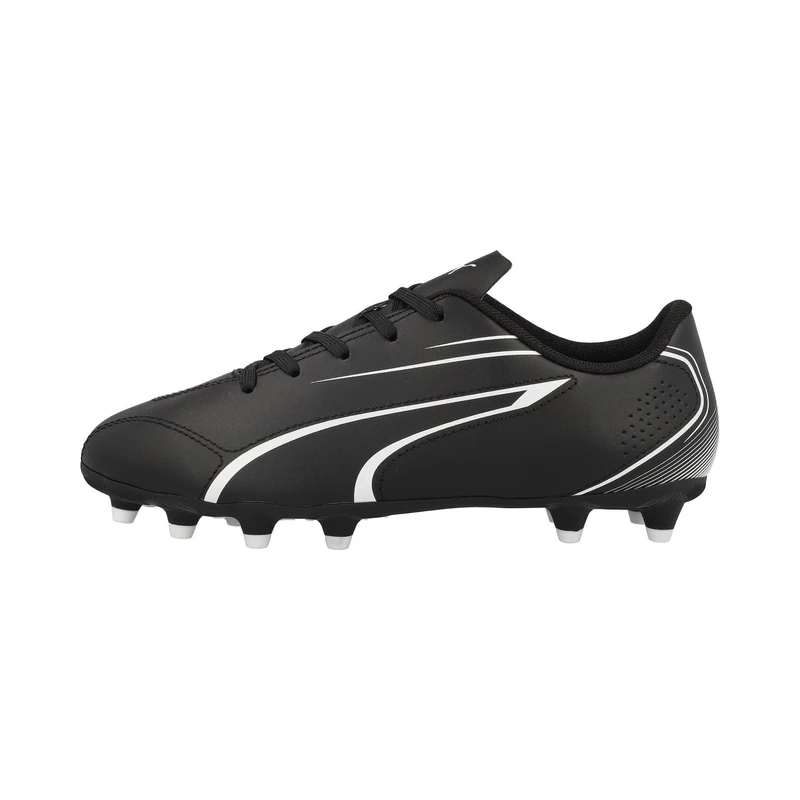 Puma Unisex Youth Vitoria Fg/Ag Jr Soccer Shoes, Puma Black-Puma White, 13 UK
