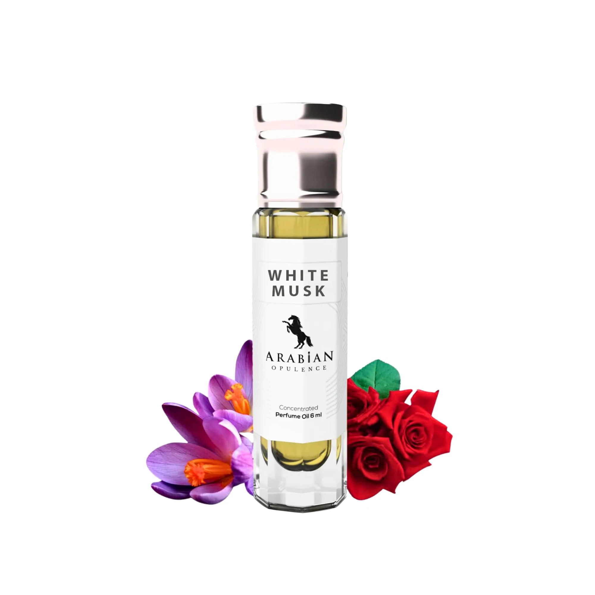 FR297 WHITE MUSK perfume oil for women. 6ml roll-on bottle. Arabian Opulence. Musky/powdery/white floral/woody/floral (6ML)