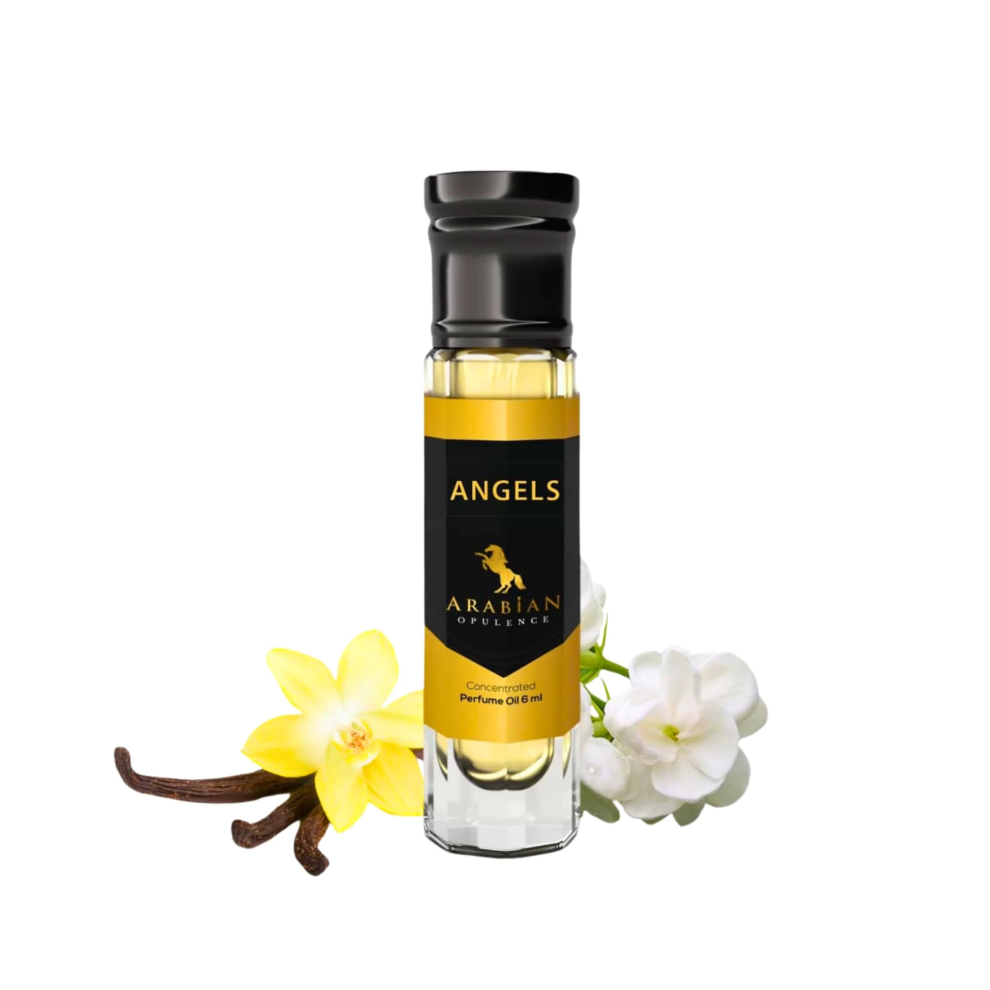 Arabian Opulence FR27 ANGELS Concentrated Perfume Oil | Roll on Amber Vanilla Fragrance for Women | Long Lasting Oil Based Perfume | Alcohol-Free Perfume Body Oil (6ml)