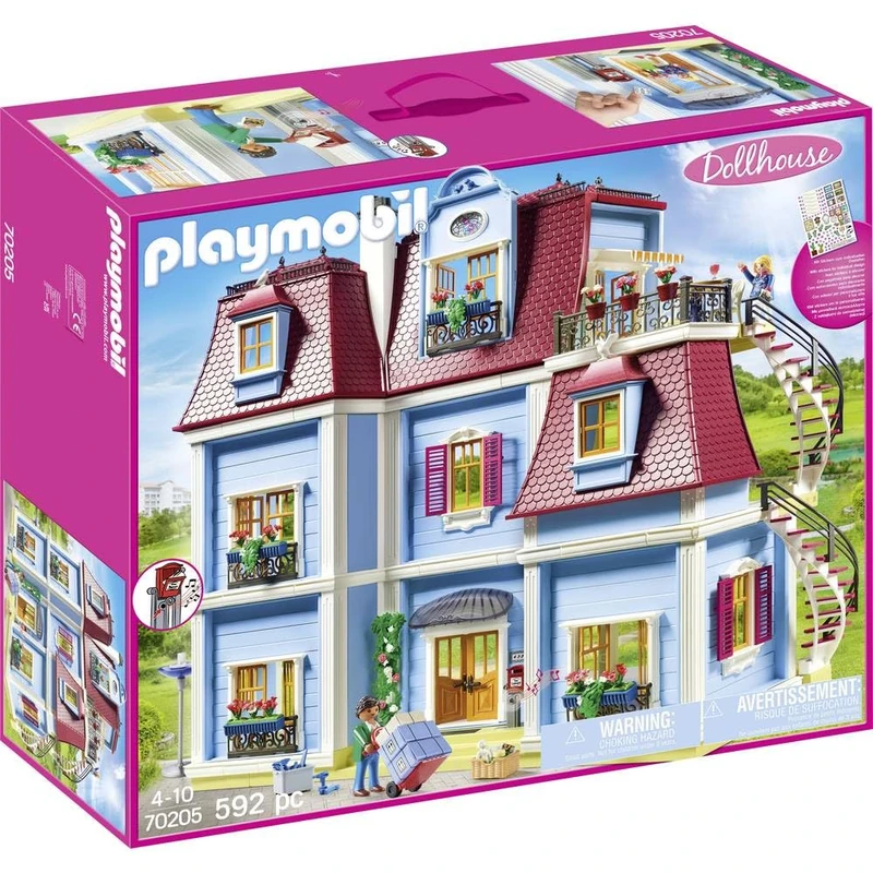 Playmobil Dollhouse 592‑Piece Playset – Multi‑Room Dollhouse with Figures, Furniture & Accessories – Imaginative Role‑Play Toy for Children Aged 4+