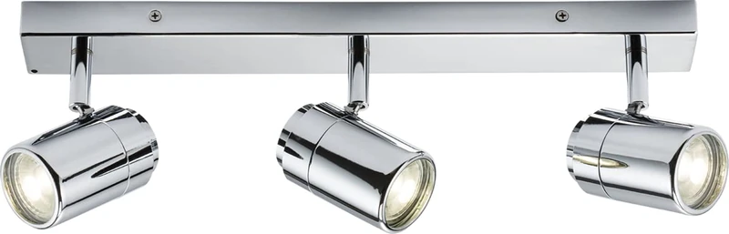 Knightsbridge 230V IP44 GU10 Triple Bar Spotlight - Chrome