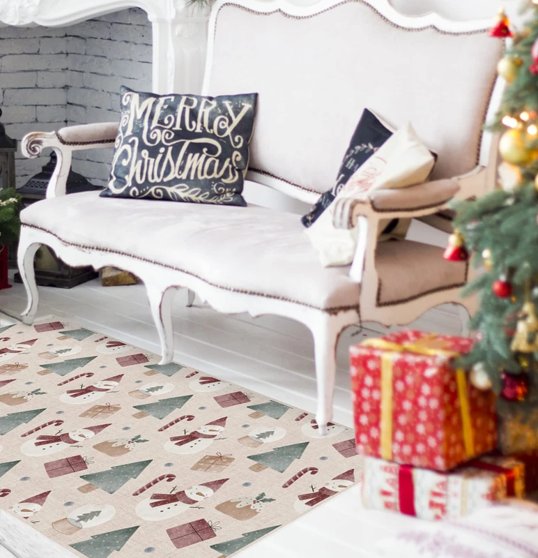 VINILIKO 2.8mm Thick Vinyl Rug, Phthalate Free, Multicoloured, 65x150