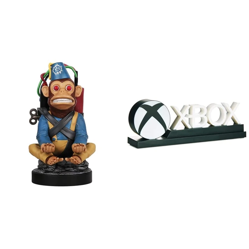 Cable Guys - Call of Duty Monkey Bomb Gaming Accessories Holder & Phone Holder for Most Controller & Phone & Paladone Xbox Icons Light, Officially Licensed Merchandise