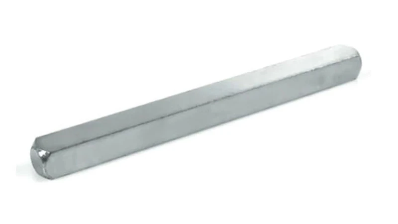 8mm Windows UPVC and Door Handle Spindle Plain Bar 50mm to 150mm Solid Steel Silver Metal Spindles (8mm x 110mm)