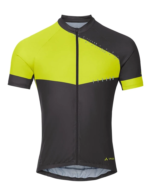 VAUDE Men's Posta Full Zip Cycling Jersey Bright Green - Image 1