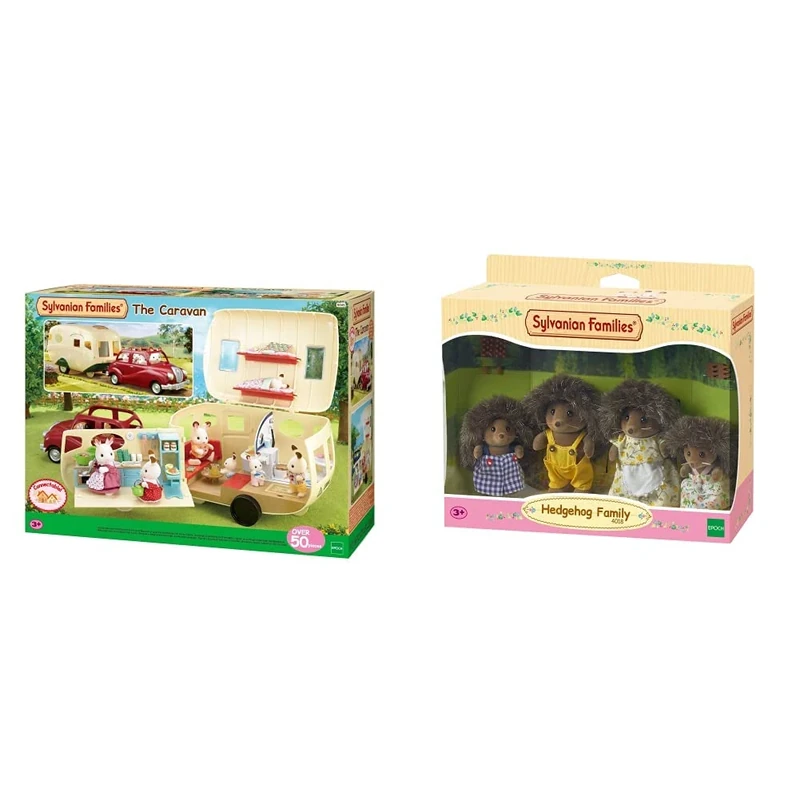 Sylvanian Families 5489 The Caravan - Dollhouse Playsets & Hedgehog Family