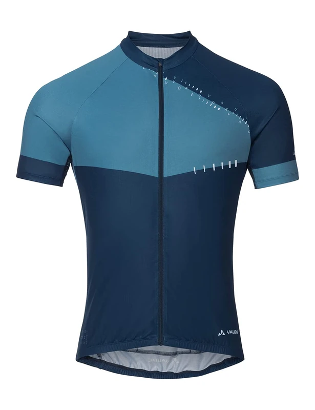 VAUDE Men's Posta Full Zip Jersey Blue Gray