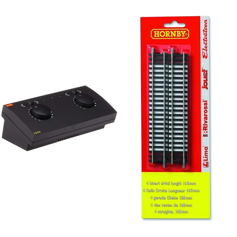 Hornby R8012 HM 2000 Controller & HT8300 R600 Straight Track x 4 BLISTER PK Track Accessory