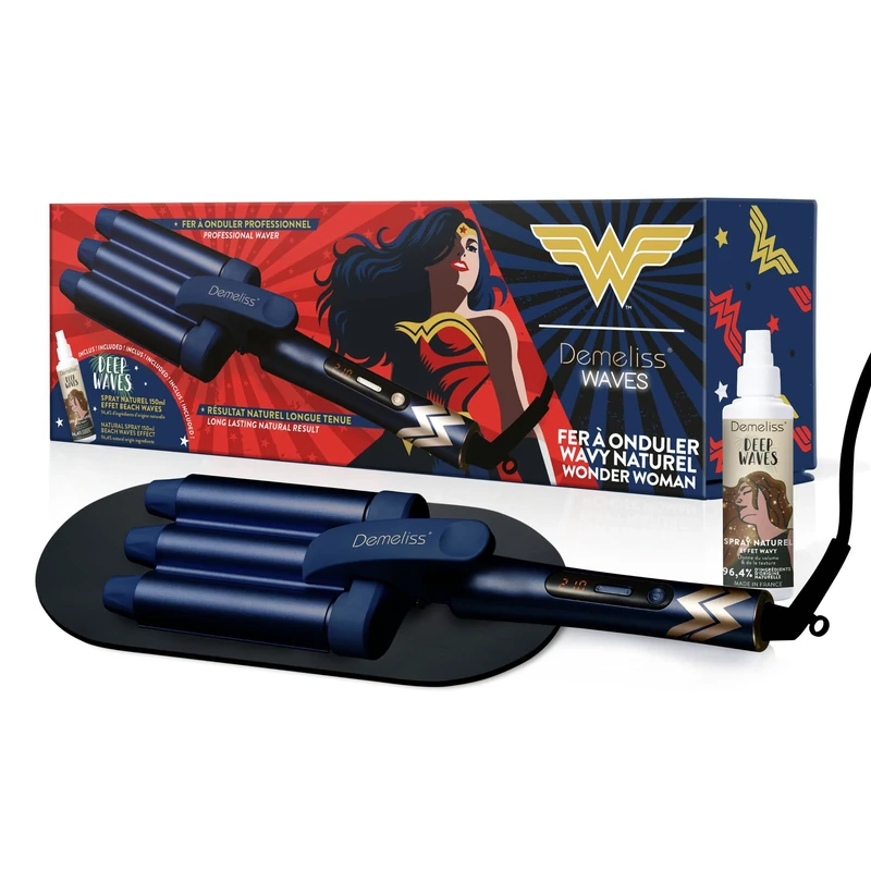 SAINT ALGUE Set Demeliss Waves Wonder Woman - Wavy Effect Waving Iron + Natural texturizing Care