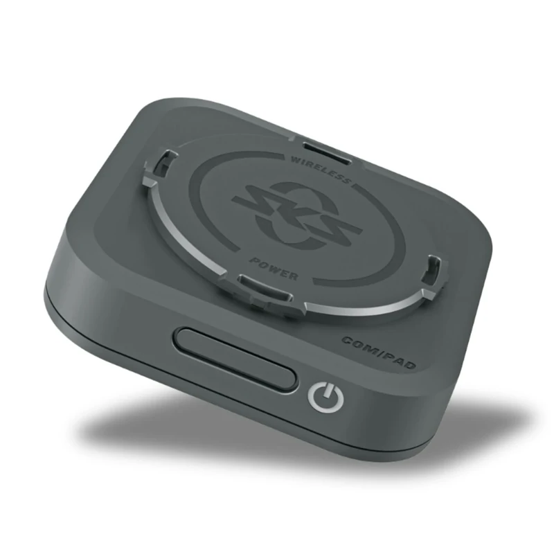 SKS GERMANY COM/PAD Quick Charging Station for E-bike with Inductive Charging, USB-C Connection, Black