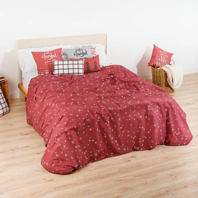 BELUM | Christmas Duvet Cover 50% Cotton - 50% Polyester, Duvet Cover with Buttons Laponia 9 (Bed 180) - Image 1