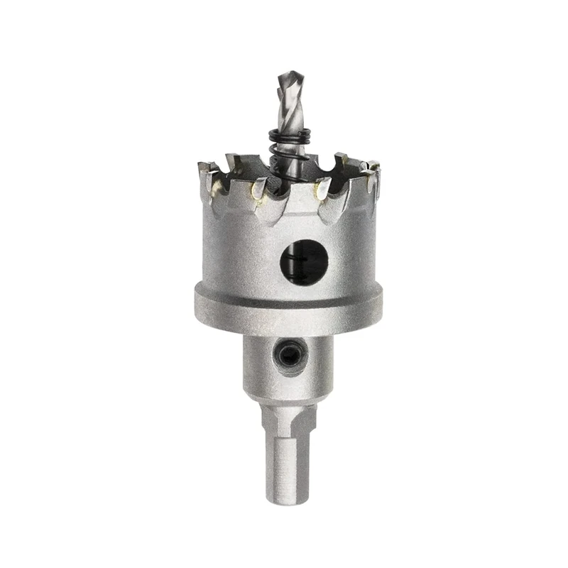 Meccion TCT Carbide Hole Saw Drill Bit, Heavy Duty Industrial Grade Hole Cutter for Stainless Steel, Metal, Alloy, Cast Iron, Copper (42mm)