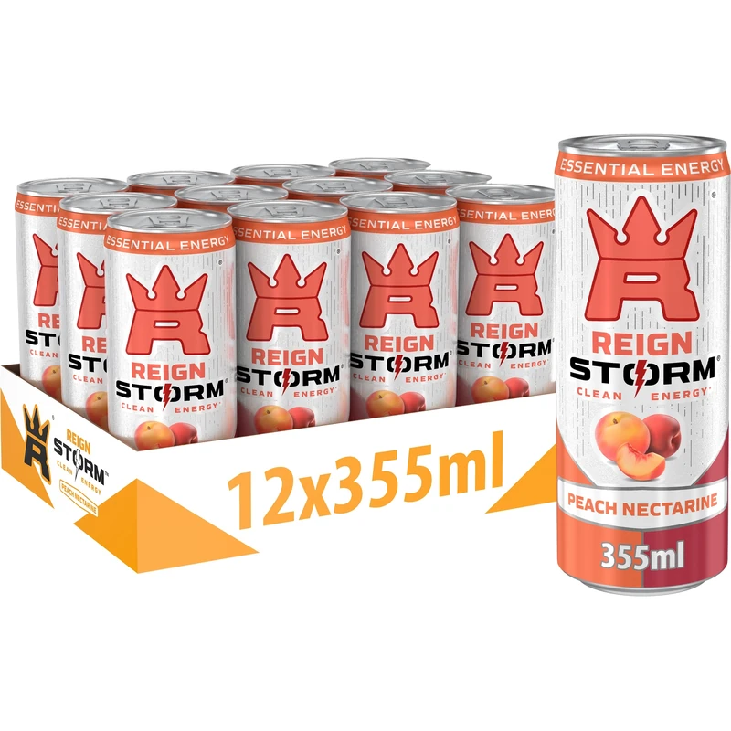 Reign Can Peach 355 ml (Pack of 12)